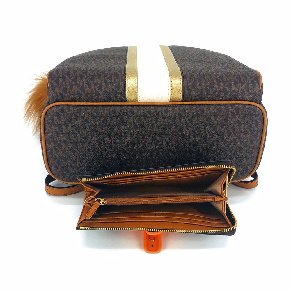 3PCS Michael Kors Abbey Large Backpack Wallet Set - Picture 5 of 8